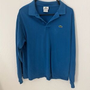 Lacoste Men's Classic Fit Long Sleeve L.12.12 Polo Size Small -Some wear